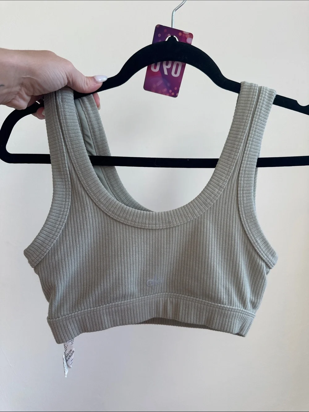 90. ALO Yoga Ribbed Scoop Sports Bra